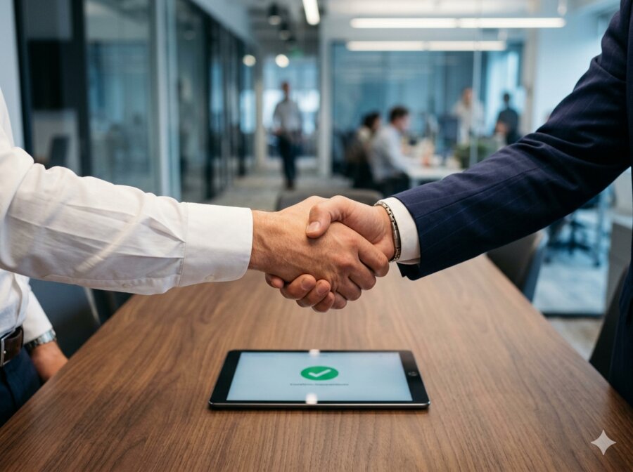 Secure payment handshake